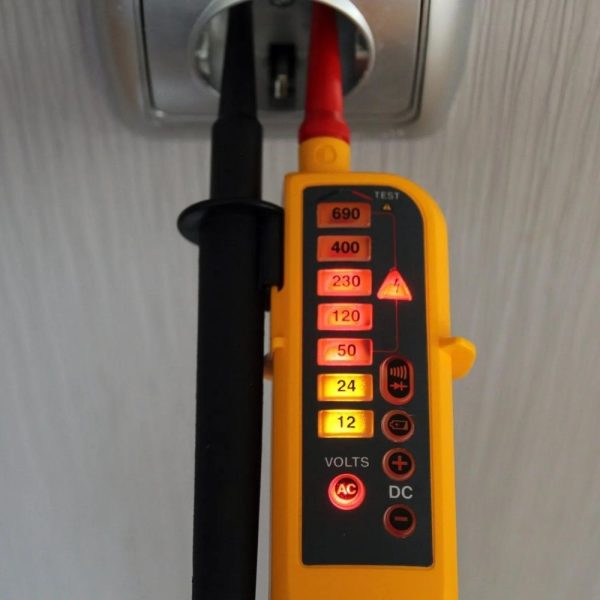Máy đo điện áp và kiểm tra thông mạch FLUKE T90 (690V) Máy kiểm tra điện áp và thông mạch Fluke T90, Thiết bị kiểm tra dòng điện AC/DC và đo thông mạch Fluke-T90, Fluke T90 Two-pole Voltage and Continuity Electrical Tester