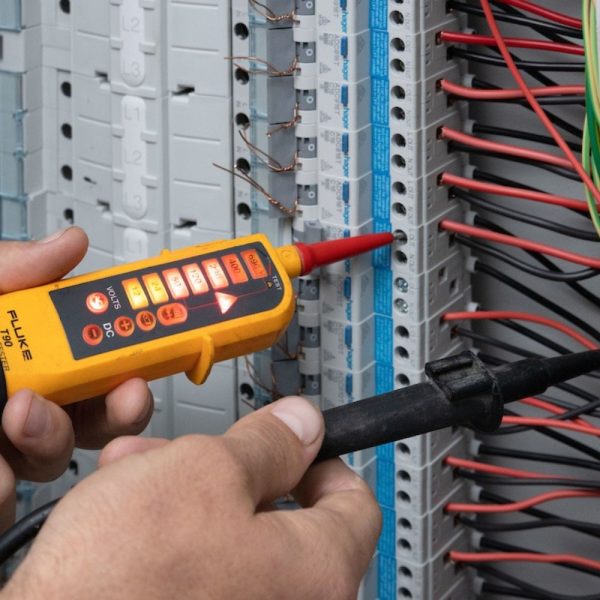 Máy đo điện áp và kiểm tra thông mạch FLUKE T90 (690V) Máy kiểm tra điện áp và thông mạch Fluke T90, Thiết bị kiểm tra dòng điện AC/DC và đo thông mạch Fluke-T90, Fluke T90 Two-pole Voltage and Continuity Electrical Tester