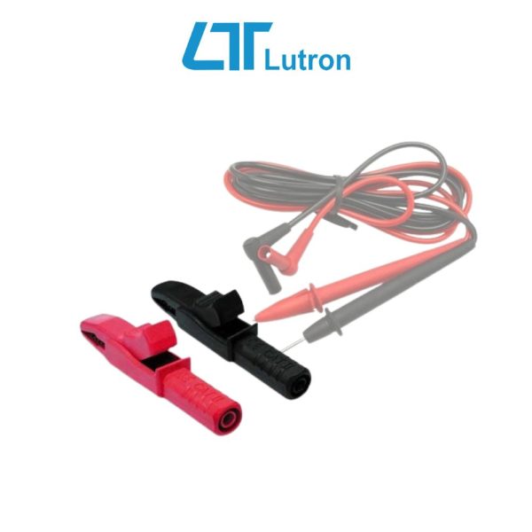 Bộ đầu kẹp cá sấu dùng cho que đo đồng hồ vạn năng LUTRON AL-04, Bộ 2 đầu chuyển Que đo đồng hồ sang Kẹp cá sấu LUTRON AL 04, HEAVY DUTY ALLIGATORS PLUG LUTRON AL-04