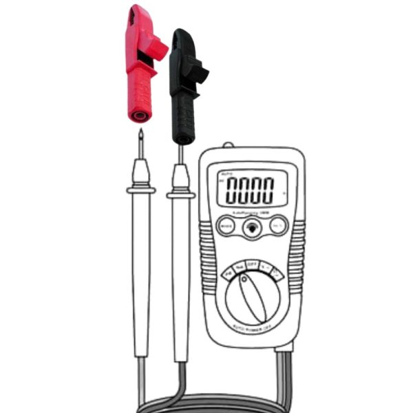 Bộ đầu kẹp cá sấu dùng cho que đo đồng hồ vạn năng LUTRON AL-04, Bộ 2 đầu chuyển Que đo đồng hồ sang Kẹp cá sấu LUTRON AL 04, HEAVY DUTY ALLIGATORS PLUG LUTRON AL-04