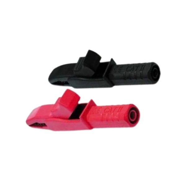 Bộ đầu kẹp cá sấu dùng cho que đo đồng hồ vạn năng LUTRON AL-04, Bộ 2 đầu chuyển Que đo đồng hồ sang Kẹp cá sấu LUTRON AL 04, HEAVY DUTY ALLIGATORS PLUG LUTRON AL-04