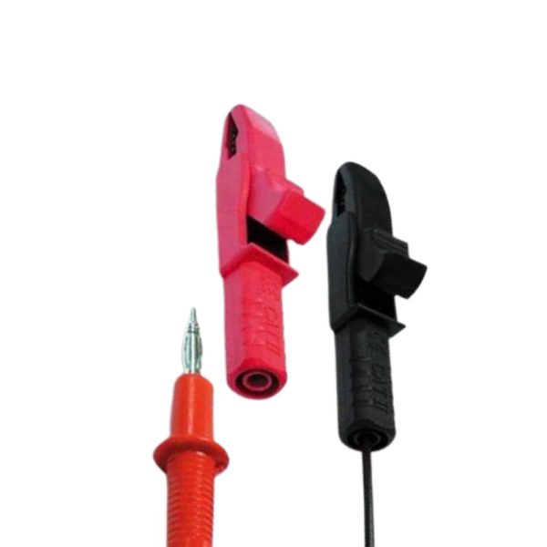 Bộ đầu kẹp cá sấu dùng cho que đo đồng hồ vạn năng LUTRON AL-04, Bộ 2 đầu chuyển Que đo đồng hồ sang Kẹp cá sấu LUTRON AL 04, HEAVY DUTY ALLIGATORS PLUG LUTRON AL-04