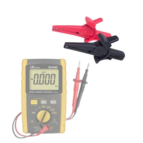 Bộ đầu kẹp cá sấu dùng cho que đo đồng hồ vạn năng LUTRON AL-05, Đầu kẹp cá sấu gắn Que đo đồng hồ điện LUTRON AL05, LUTRON AL-05 HEAVY DUTY ALLIGATORS