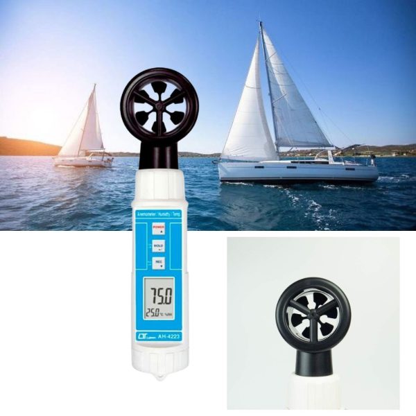 Máy đo gió Lutron AH-4223 (4 trong 1), Máy đo gió - áp suất - độ ẩm và nhiệt độ môi trường kiểu cánh quạt Lutron AH 4223, LUTRON AH4223 Anemometers ( Vane Type, Hot Wire)