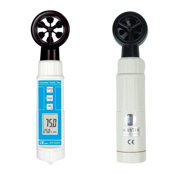 Máy đo gió Lutron AH-4223 (4 trong 1), Máy đo gió - áp suất - độ ẩm và nhiệt độ môi trường kiểu cánh quạt Lutron AH 4223, LUTRON AH4223 Anemometers ( Vane Type, Hot Wire)