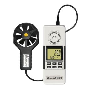 Máy đo tốc độ gió và nhiệt độ môi trường LUTRON AM-4100B, Thiết bị đo tốc độ gió và nhiệt độ môi trường Lutron AM 4100B, Lutron AM4100B Anemometer 2 in 1 (Type K thermometer, separate probe)