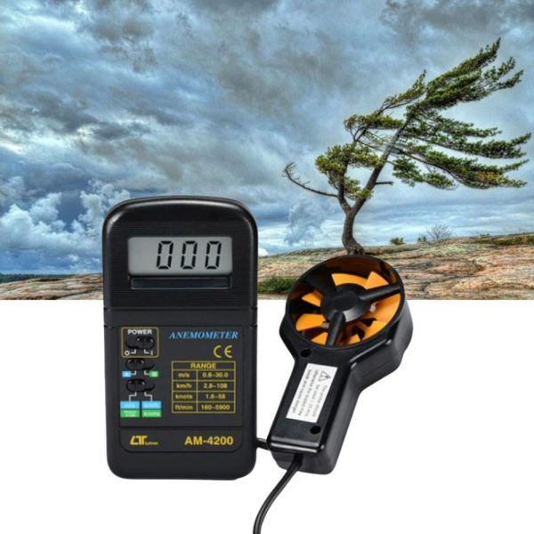 Máy đo tốc độ gió LUTRON AM-4200, Thiết bị đo tốc độ gió và lưu lượng không khí LUTRON AM 4200, LUTRON AM4200 Anemometers (Vane Type, Hot Wire)