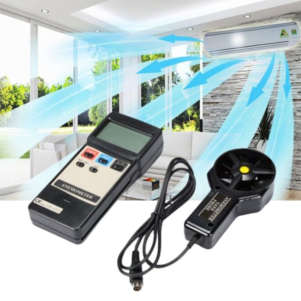 Máy đo tốc độ gió và nhiệt độ môi trường LUTRON AM-4203, Thiết bị đo gió và lưu lượng không khí LUTRON AM 4203, Lutron AM4203 Digital Anemometer With Temperature