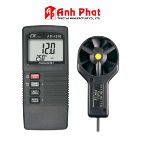Máy đo tốc độ gió và nhiệt độ môi trường LUTRON AM-4210, thiết bị đo gió và nhiệt độ cầm tay LUTRON AM 4210, Lutron AM4210 ANEMOMETER + temperature