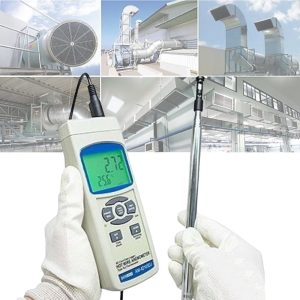 máy đo tốc độ gió có đầu dò dạng ống lồng mở rộng LUTRON AM-4214SD, máy đo tốc độ gió và nhiệt độ môi trường LUTRON AM 4214SD que đo kéo dài, LUTRON AM4214SD Anemometer with telescopic probe