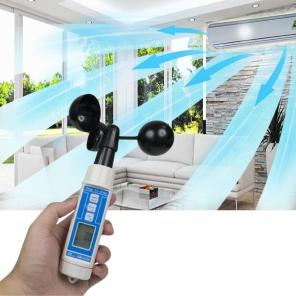 Máy đo tốc độ gió và lưu lượng không khí LUTRON AM-4220, Thiết bị đo tốc độ gió và lưu lượng không khí LUTRON AM 4220, Lutron AM4220 CUP ANEMOMETER