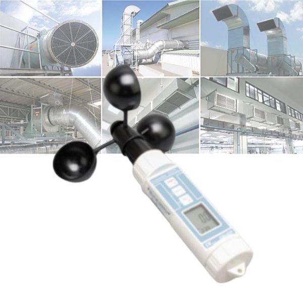 Máy đo tốc độ gió và lưu lượng gió LUTRON AM-4221, máy đo gió 3 cốc xoay LUTRON AM-4221, Lutron AM-4221 Cup Type Anemometer With Temperature