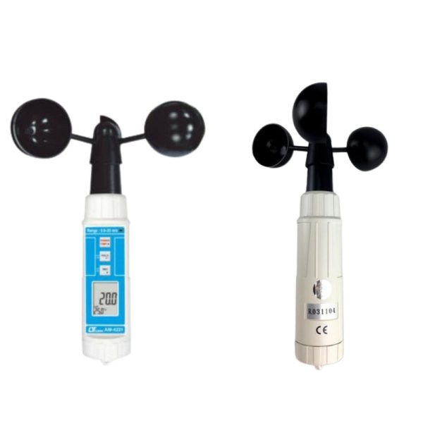 Máy đo tốc độ gió và lưu lượng gió LUTRON AM-4221, máy đo gió 3 cốc xoay LUTRON AM-4221, Lutron AM-4221 Cup Type Anemometer With Temperature