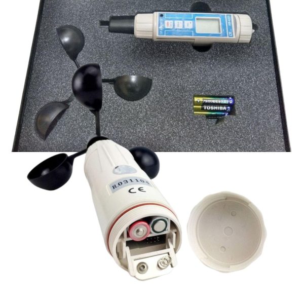Máy đo tốc độ gió và lưu lượng gió LUTRON AM-4221, máy đo gió 3 cốc xoay LUTRON AM-4221, Lutron AM-4221 Cup Type Anemometer With Temperature