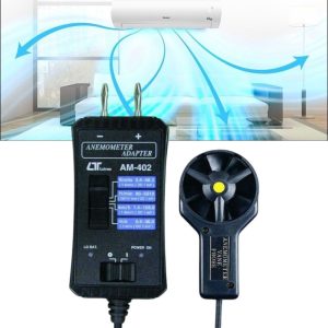 Thiết bị đo tốc độ gió Lutron AM-402 gắn đồng hồ vạn năng, Bộ chuyển đổi máy đo gió Lutron AM 402 kết hợp với dòng máy DMM 200 MV, Lutron AM402 Anemometer Adapter