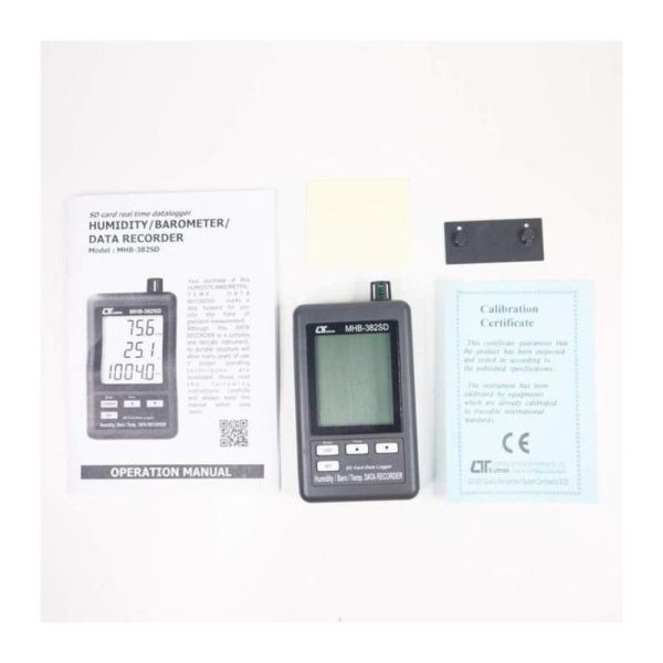 Máy đo áp suất - nhiệt độ và độ ẩm LUTRON MHB-382SD, Máy ghi dữ liệu mội trường LUTRON MHB-382SD, Real Time Data Logger LUTRON MHB-382SD