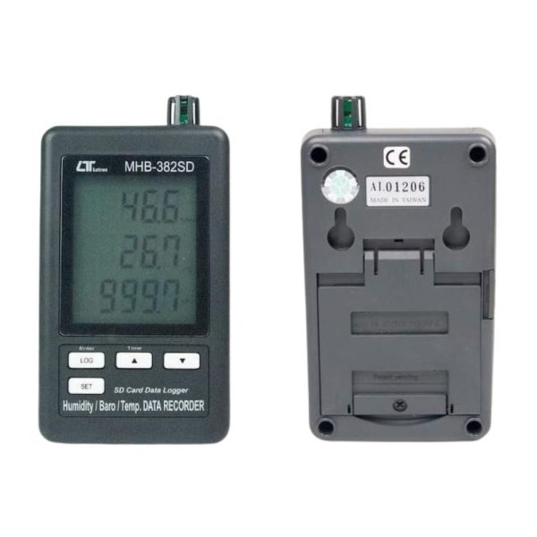 Máy đo áp suất - nhiệt độ và độ ẩm LUTRON MHB-382SD, Máy ghi dữ liệu mội trường LUTRON MHB-382SD, Real Time Data Logger LUTRON MHB-382SD