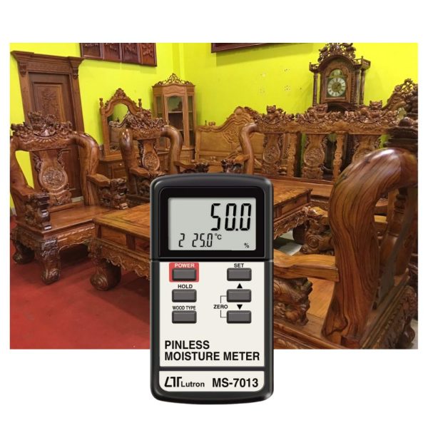 Máy đo độ ẩm gỗ cảm ứng LUTRON MS-7013 Máy đo độ ẩm gỗ cảm ứng LUTRON MS-7013, Máy đo độ ẩm gỗ không tiếp xúc LUTRON MS-7013, LUTRON MS-7013 Pinless Moisture Meter