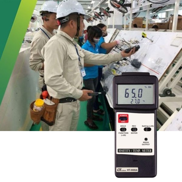 máy đo độ ẩm và nhiệt độ LUTRON HT-3006A Type K/J, nhiệt ẩm kế cầm tay LUTRON HT-3006A, LUTRON HT-3006A Humidity and Temperature Meter