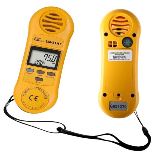máy đo nhiệt độ và độ ẩm LUTRON LM-81HT, thiết bị đo độ ẩm và nhiệt độ môi trường LUTRON LM 81HT, Lutron LM-81HT Humidity/Temp Meter Pocket Size
