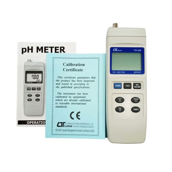 máy đo pH nước LUTRON PH-208, máy đo độ pH trong nước LUTRON PH 208, LUTRON PH208 pH Meter