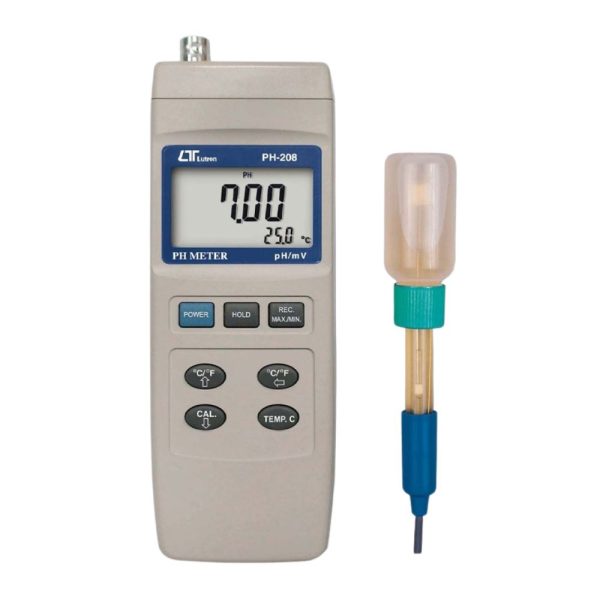 máy đo pH nước LUTRON PH-208, máy đo độ pH trong nước LUTRON PH 208, LUTRON PH208 pH Meter
