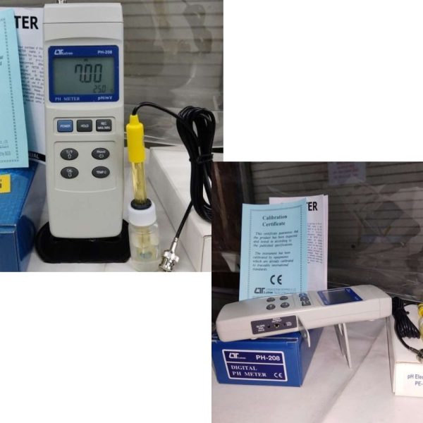 máy đo pH nước LUTRON PH-208, máy đo độ pH trong nước LUTRON PH 208, LUTRON PH208 pH Meter