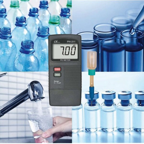 máy đo pH nước LUTRON PH-211 cầm tay, máy đo độ pH của nước LUTRON PH 211, LUTRON PH211 pH Meter