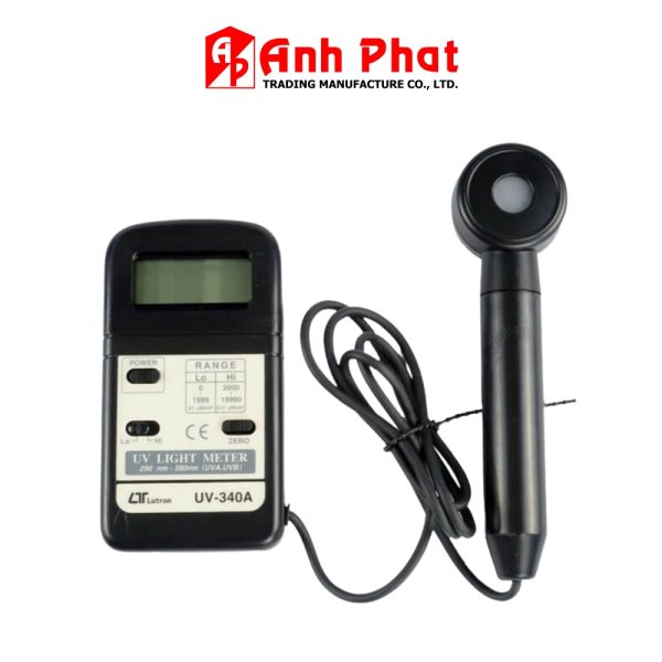 Máy đo ánh sáng UV LUTRON UV-340A, máy đo bức xạ cực tím LUTRON UV 340A, UVA Meter Lutron UV-340A