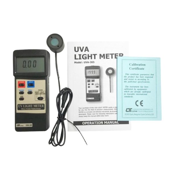 Máy đo ánh sáng UVA LUTRON UVA-365 cầm tay nhỏ gọn Máy đo ánh sáng UVA LUTRON UVA-365, Thiết bị đo bức xạ cực tím LUTRON UVA365, UVA LIGHT METER LUTRON UVA 365