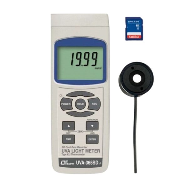 Máy đo ánh sáng UVA Lutron UVA-365SD, Thiết bị đo bức xạ cực tím Lutron UVA 365SD Datalogger, UVA LIGHT METER LUTRON UVA-365SD