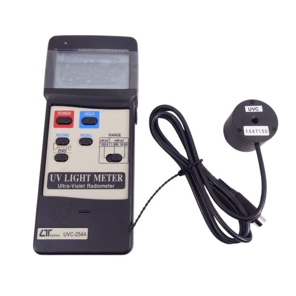 Máy đo ánh sáng UVC LUTRON UVC-254A cầm tay nhỏ gọn Máy đo ánh sáng UVC LUTRON UVC-254A, Thiết bị đo bức xạ cực tím LUTRON UVC 254A, UVC LIGHT METER LUTRON UVC-254A