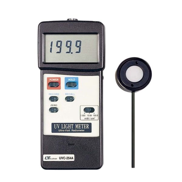 Máy đo ánh sáng UVC LUTRON UVC-254A cầm tay nhỏ gọn Máy đo ánh sáng UVC LUTRON UVC-254A, Thiết bị đo bức xạ cực tím LUTRON UVC 254A, UVC LIGHT METER LUTRON UVC-254A