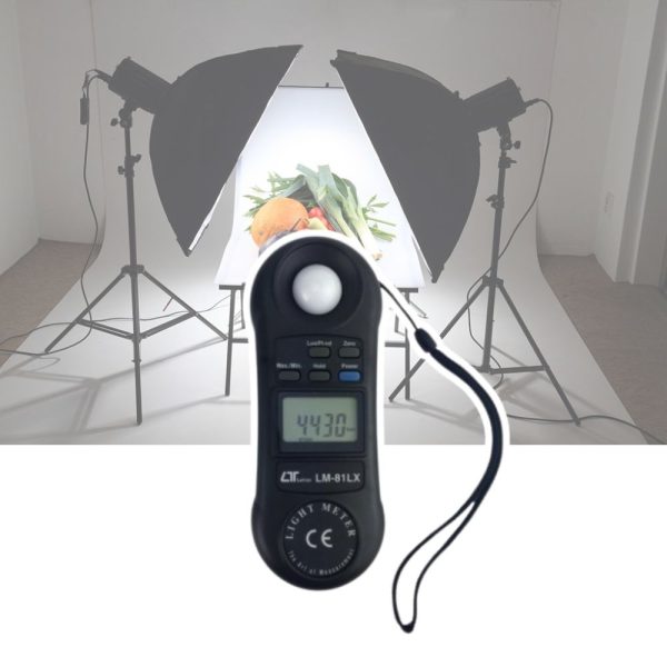 Máy đo cường độ ánh sáng LUTRON LM-81LX cầm tay nhỏ gọn máy đo cường độ ánh sáng LUTRON LM-81LX cảm biến liền thân, máy đo sáng cầm tay LUTRON LM 81LX, Light meter LUTRON LM81LX