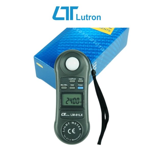 Máy đo cường độ ánh sáng LUTRON LM-81LX cầm tay nhỏ gọn máy đo cường độ ánh sáng LUTRON LM-81LX cảm biến liền thân, máy đo sáng cầm tay LUTRON LM 81LX, Light meter LUTRON LM81LX