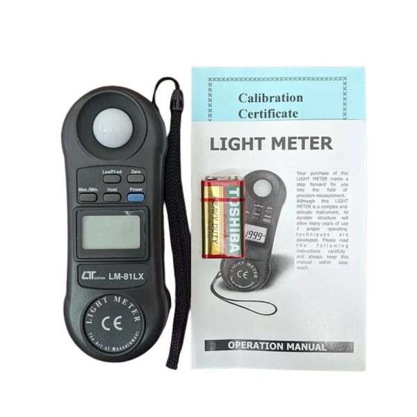Máy đo cường độ ánh sáng LUTRON LM-81LX cầm tay nhỏ gọn máy đo cường độ ánh sáng LUTRON LM-81LX cảm biến liền thân, máy đo sáng cầm tay LUTRON LM 81LX, Light meter LUTRON LM81LX