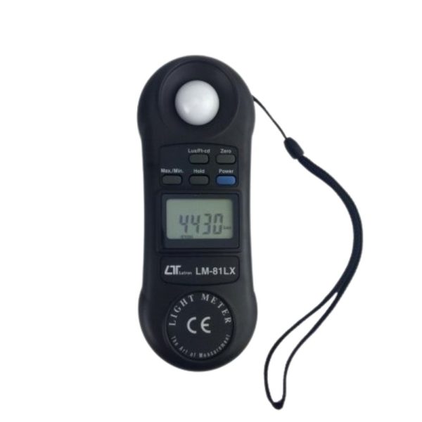 Máy đo cường độ ánh sáng LUTRON LM-81LX cầm tay nhỏ gọn máy đo cường độ ánh sáng LUTRON LM-81LX cảm biến liền thân, máy đo sáng cầm tay LUTRON LM 81LX, Light meter LUTRON LM81LX