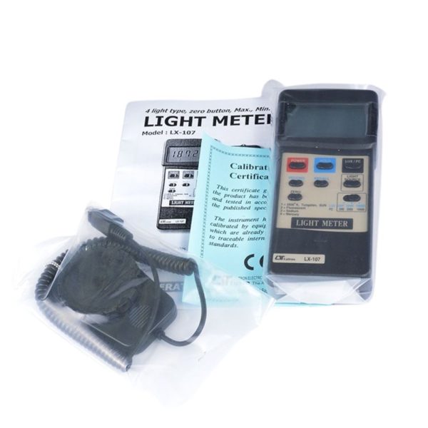 máy đo cường độ ánh sáng LUTRON LX-107, máy đo cường độ ánh sáng cảm biến rời LUTRON LX107, Lutron LX 107 Light Meter