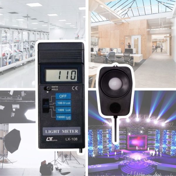 Máy đo cường độ ánh sáng LUTRON LX-108 cầm tay nhỏ gọn máy đo cường độ ánh sáng LUTRON LX-108, máy đo sáng cảm biến rời LUTRON LX108, Light meter LUTRON LX 108