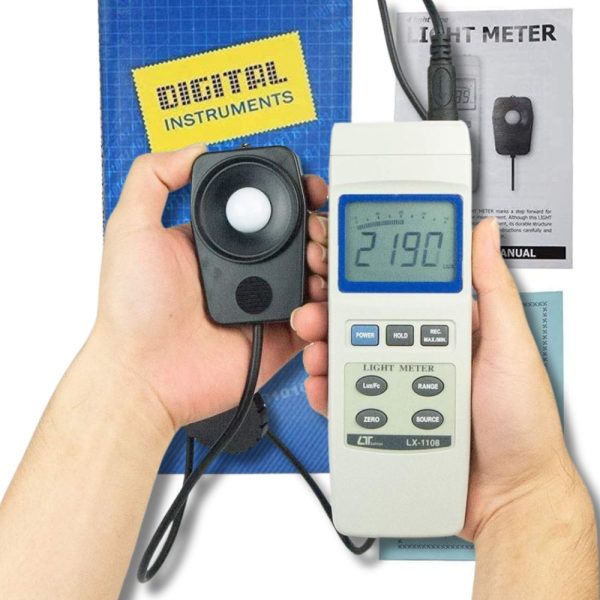 máy đo cường độ ánh sáng LUTRON LX-1108, máy đo sáng cảm biến rời LUTRON LX1108, Lutron LX-1108 Digital Light Meter