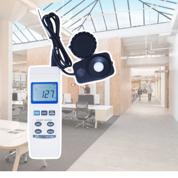 máy đo cường độ ánh sáng LUTRON LX-1108, máy đo sáng cảm biến rời LUTRON LX1108, Lutron LX-1108 Digital Light Meter