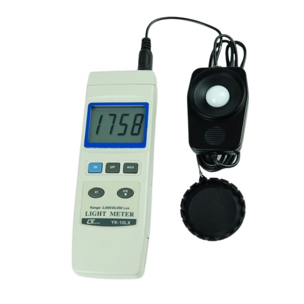 Máy đo cường độ ánh sáng LUTRON YK-10LX cảm biến rời cầm tay, máy đo ánh sáng LUTRON YK 10LX, Light meter LUTRON YK10LX
