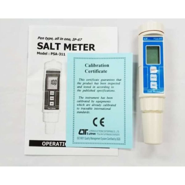 Máy đo độ mặn của nước LUTRON PSA-311 dạng bút cầm tay, bút đo độ mặn LUTRON PSA 311, Lutron PSA311 Salt Meter