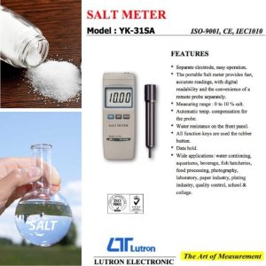 Máy đo độ mặn của nước LUTRON YK-31SA, bút đo độ mặn LUTRON YK 31SA, Lutron YK31SA Salt Meter