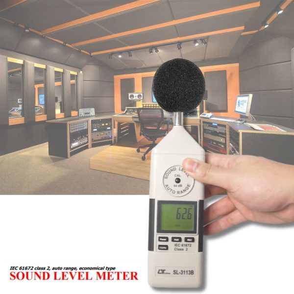 máy đo độ ồn LUTRON SL-3113B tự động điều chỉnh dải đo, thiết bị đo tiếng ồn LUTRON SL3113B, Lutron SL 3113B Sound Level Meter