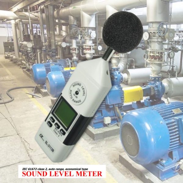 máy đo độ ồn LUTRON SL-3113B tự động điều chỉnh dải đo, thiết bị đo tiếng ồn LUTRON SL3113B, Lutron SL 3113B Sound Level Meter