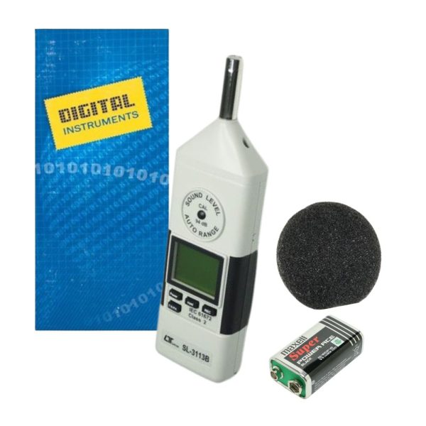 máy đo độ ồn LUTRON SL-3113B tự động điều chỉnh dải đo, thiết bị đo tiếng ồn LUTRON SL3113B, Lutron SL 3113B Sound Level Meter