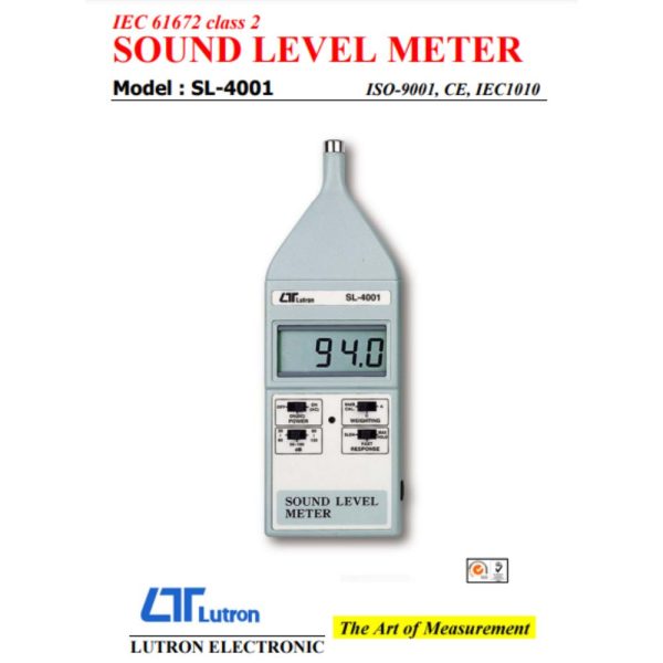 Máy đo độ ồn LUTRON SL-4001 cầm tay nhỏ gọn giá rẻ máy đo độ ồn LUTRON SL-4001, máy đo tiếng ồn cầm tay LUTRON SL4001, Lutron SL 4001 Sound Level Meter