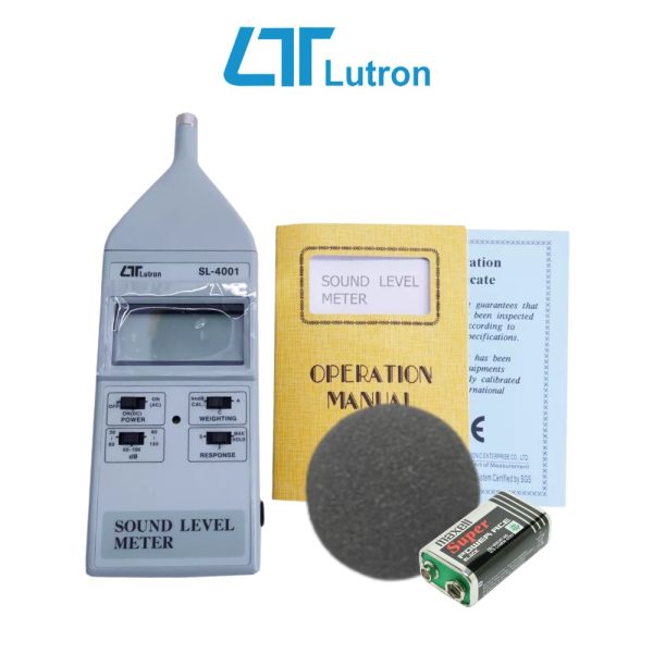Máy đo độ ồn LUTRON SL-4001 cầm tay nhỏ gọn giá rẻ máy đo độ ồn LUTRON SL-4001, máy đo tiếng ồn cầm tay LUTRON SL4001, Lutron SL 4001 Sound Level Meter