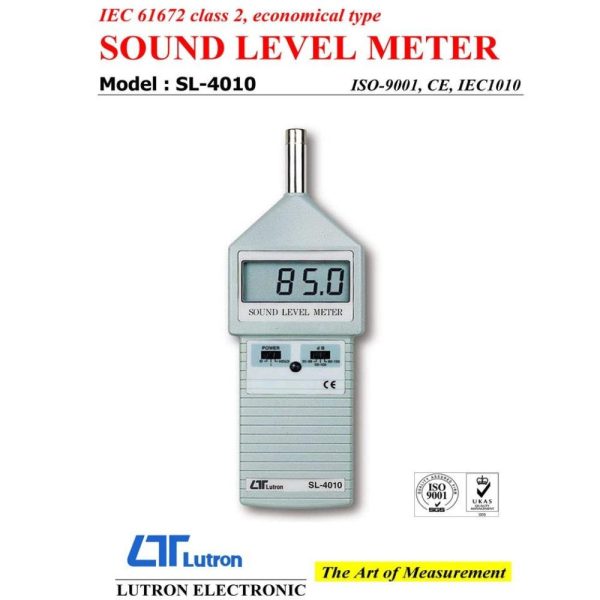máy đo độ ồn LUTRON SL-4010, thiết bị đo tiếng ồn LUTRON SL4010, Lutron SL 4010 Sound Level Meter